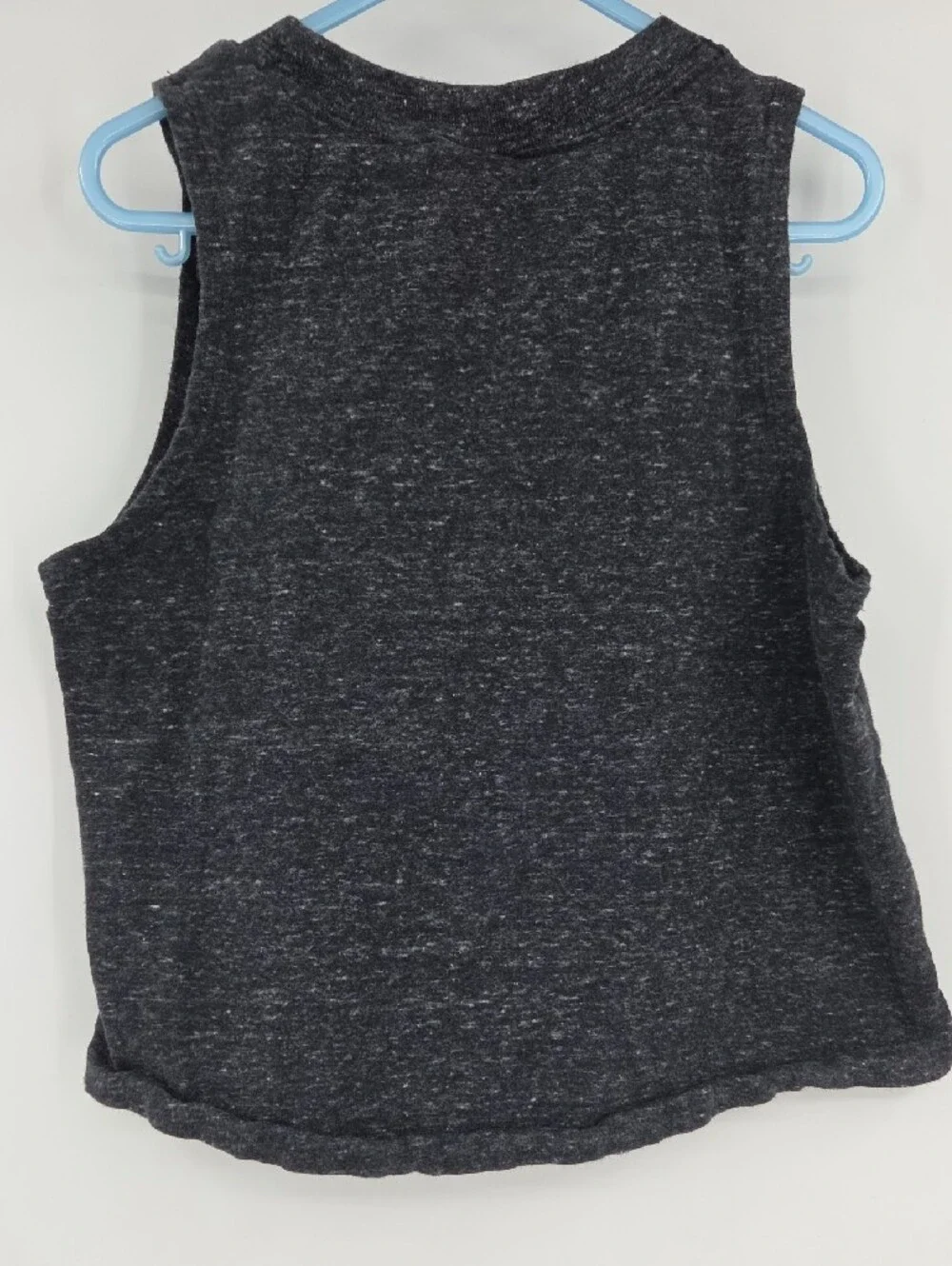 Nike Youth Charcoal Black Muscle Tank with White Logo